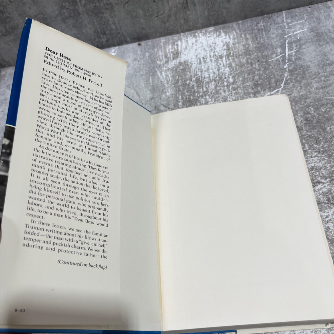 dear bess the letters from harry to bess truman 1910-1959 book, by Robert H. Ferrell, 1983 Hardcover image 4