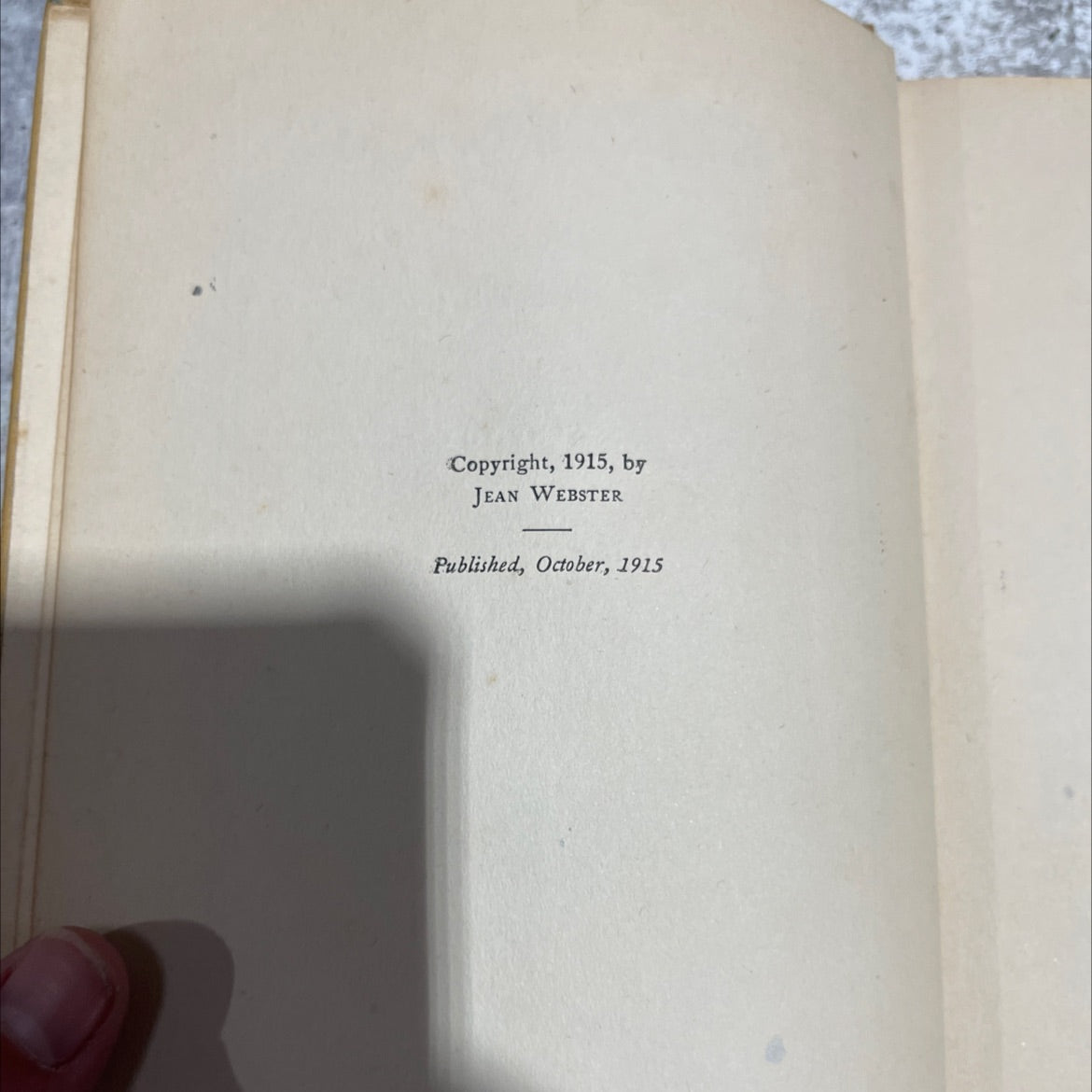 dear enemy book, by jean webster, 1915 Hardcover image 3