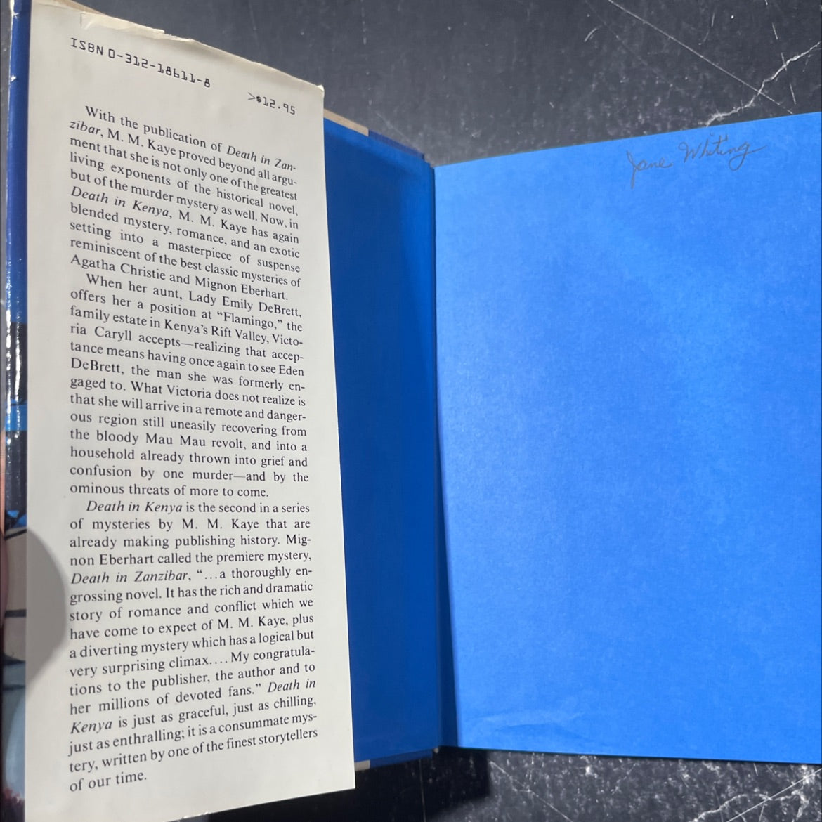 death in kenya book, by M. M. Kaye, 1983 Hardcover image 4