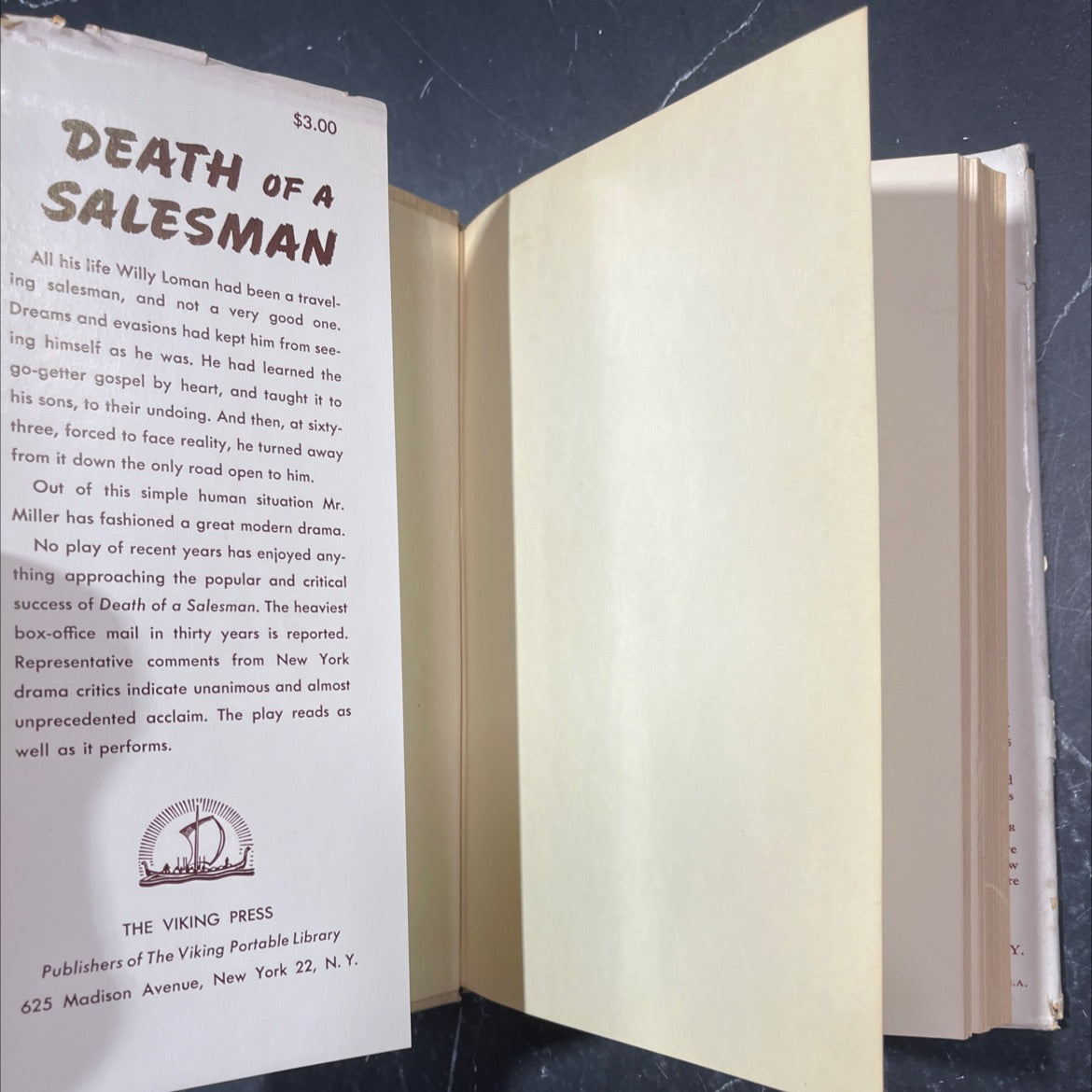 death of a salesman book, by arthur miller, 1949 Hardcover image 4