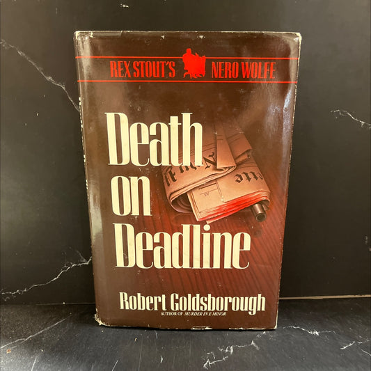 death on deadline book, by robert goldsborough, 1987 Hardcover image 1