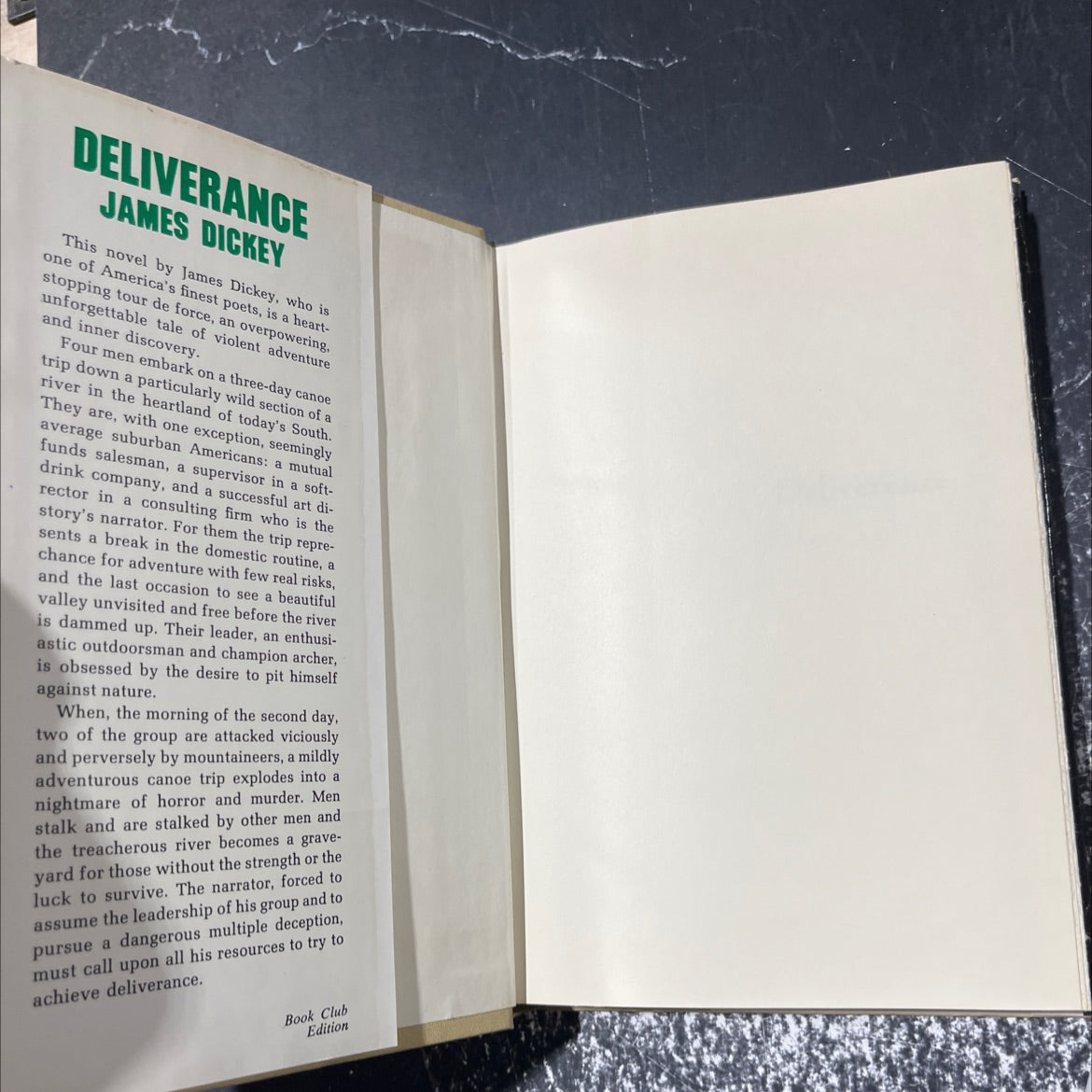 deliverance book, by james dickey, 1970 Hardcover image 4