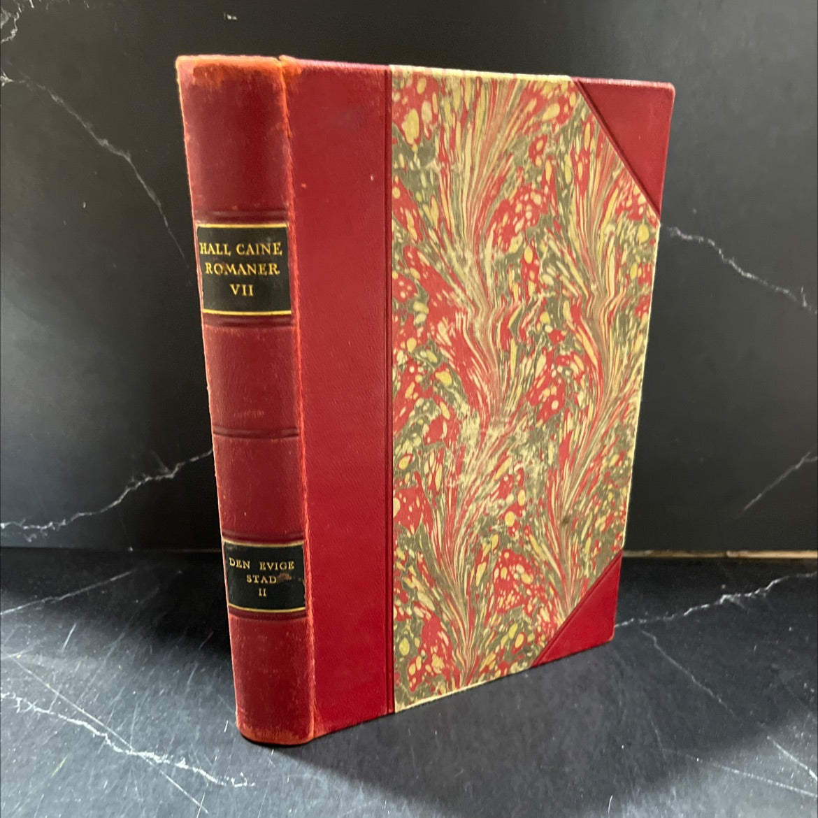 den evige stad book, by hall caine, 1933 Leather image 1