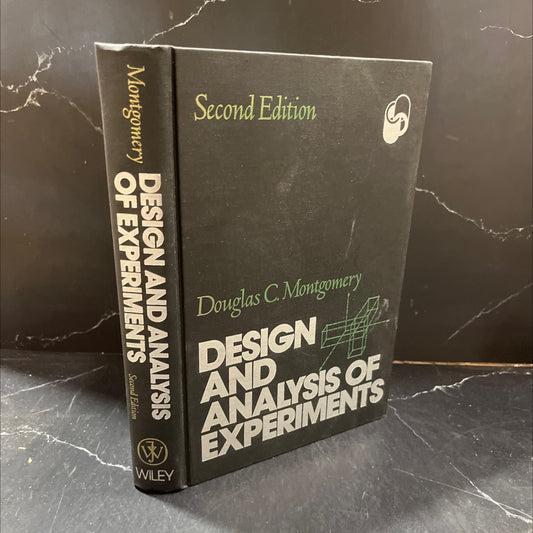 design and analysis of experiments book, by Douglas C. Montgomery, 1984 Hardcover image 1