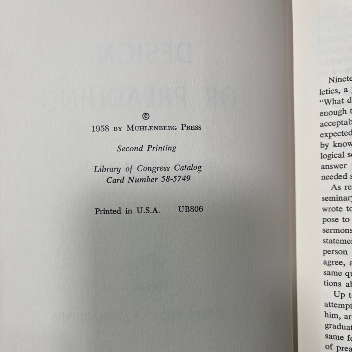 design for preaching book, by henry grady davis, 1958 Hardcover image 3