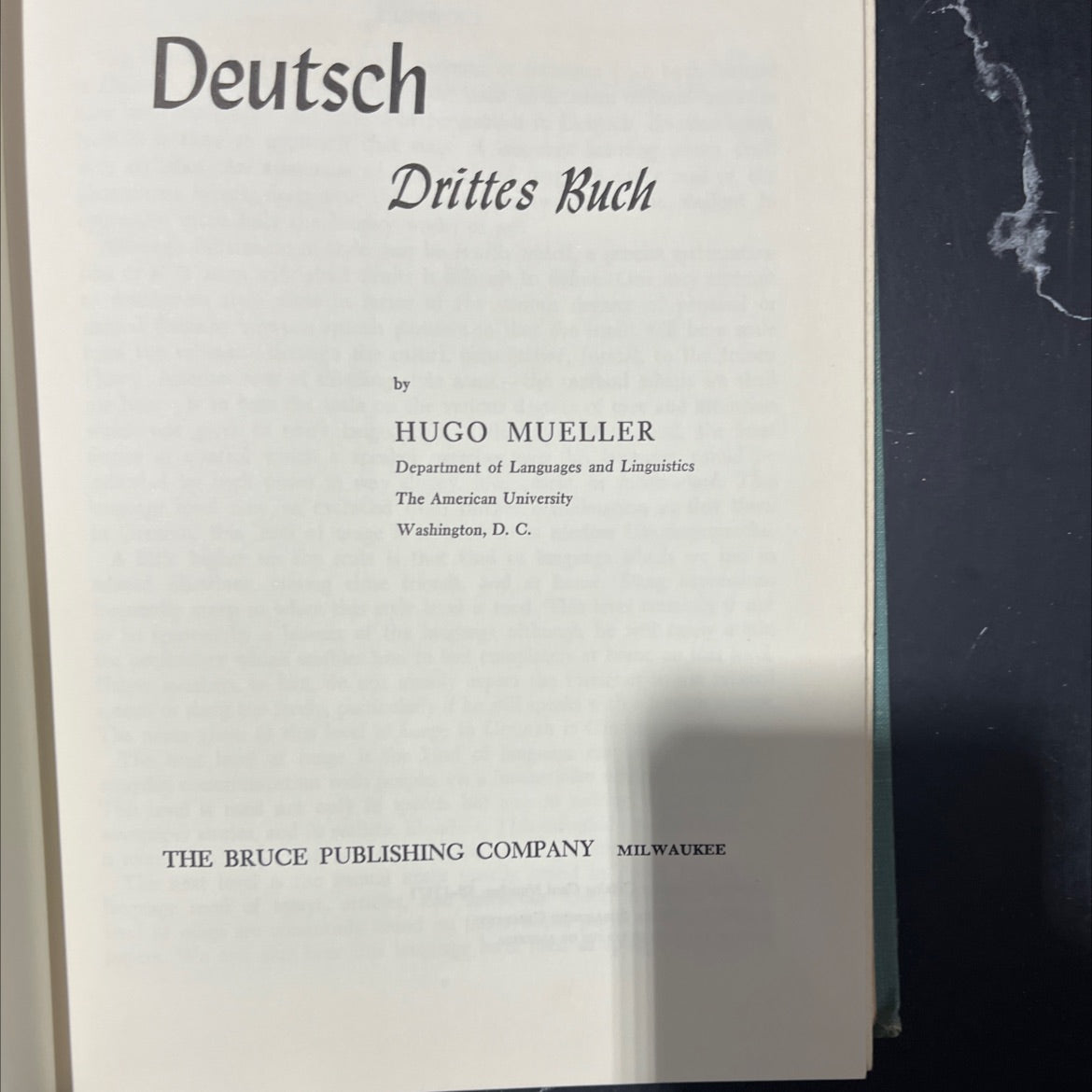 deutsch drittes buch book, by hugo mueller, 1962 Hardcover image 2