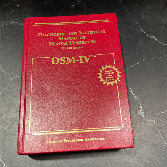 diagnostic and statistical manual of mental disorders fourth edition book, by American Psychiatric Association, 1994 image 1