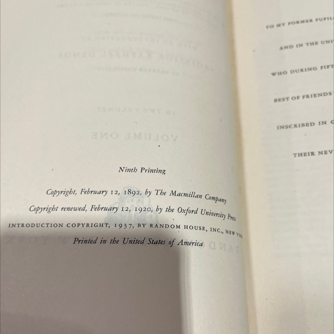 dialogues of plato book, by b. jowett, 1937 Hardcover image 3