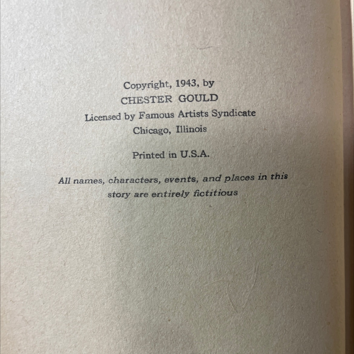 dick tracy ace detective book, by chester gould, 1943 Hardcover image 3