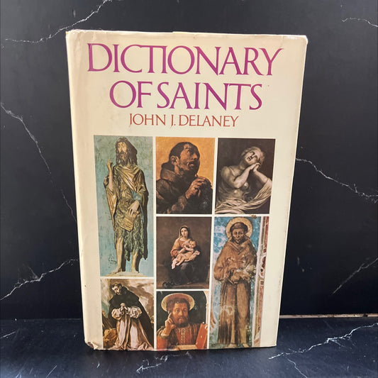 dictionary of saints book, by John J. Delaney, 1980 Hardcover image 1