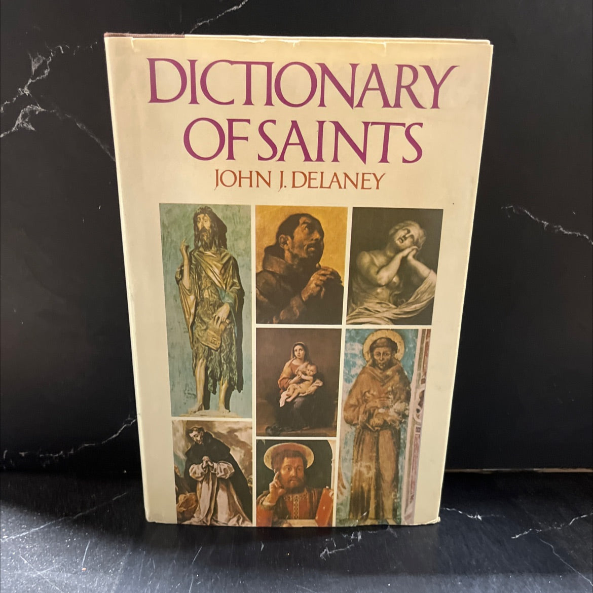 dictionary of saints book, by john j. delaney, 1980 Hardcover image 1