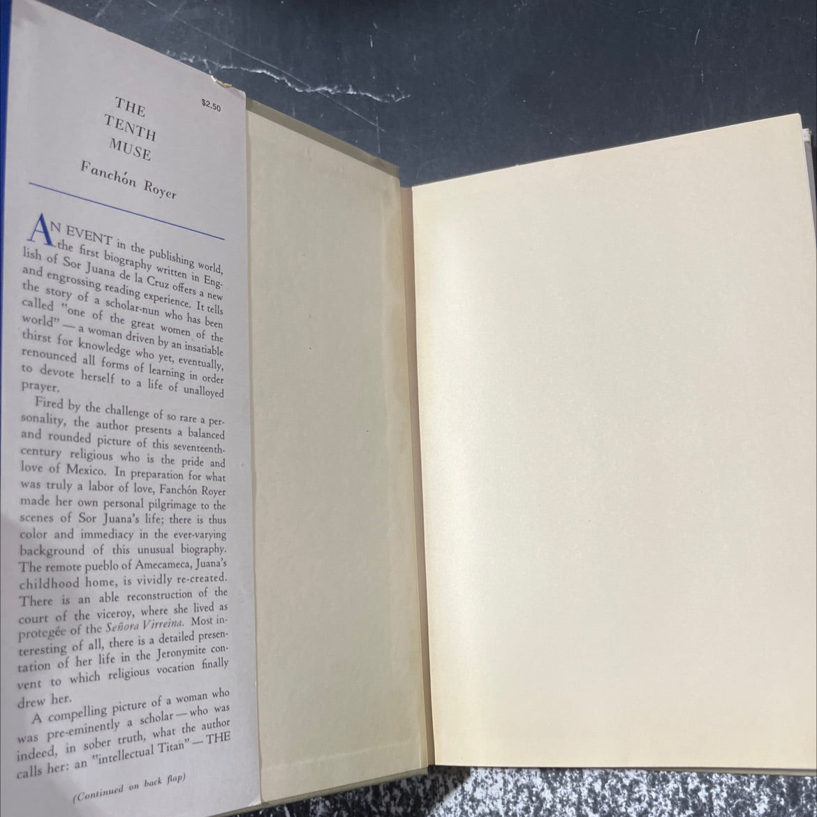 died the tenth muse sor juana inés de la cruz book, by fanchón royers, 1952 Hardcover image 4