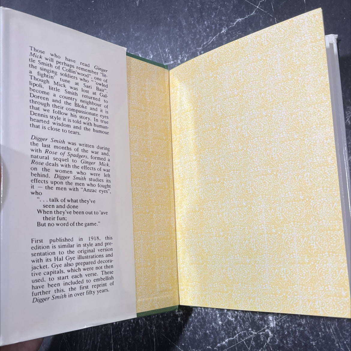 digger smith book, by c. j. dennis, 1982 Hardcover image 4