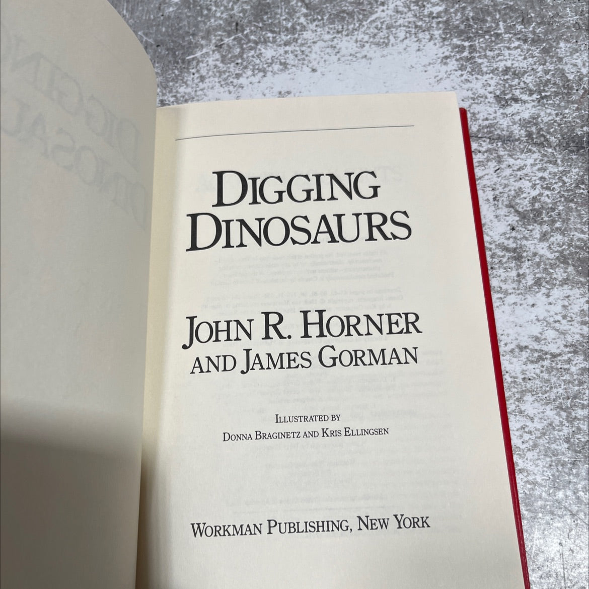 digging dinosaurs book, by john r. horner and james gorman, 1988 Hardcover image 2