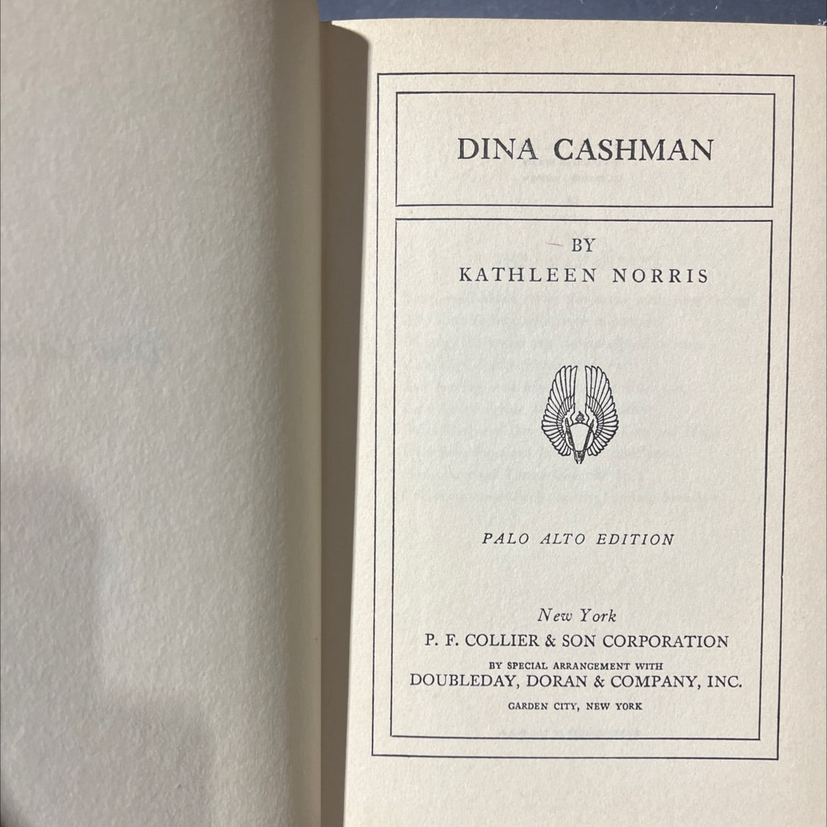 dina cashman book, by kathleen norris, 1942 Hardcover image 2