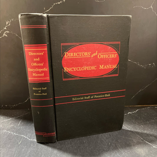 directors' and officers' encyclopedic manual book, by editorial staff of prentice-hall, inc., 1955 Hardcover image 1