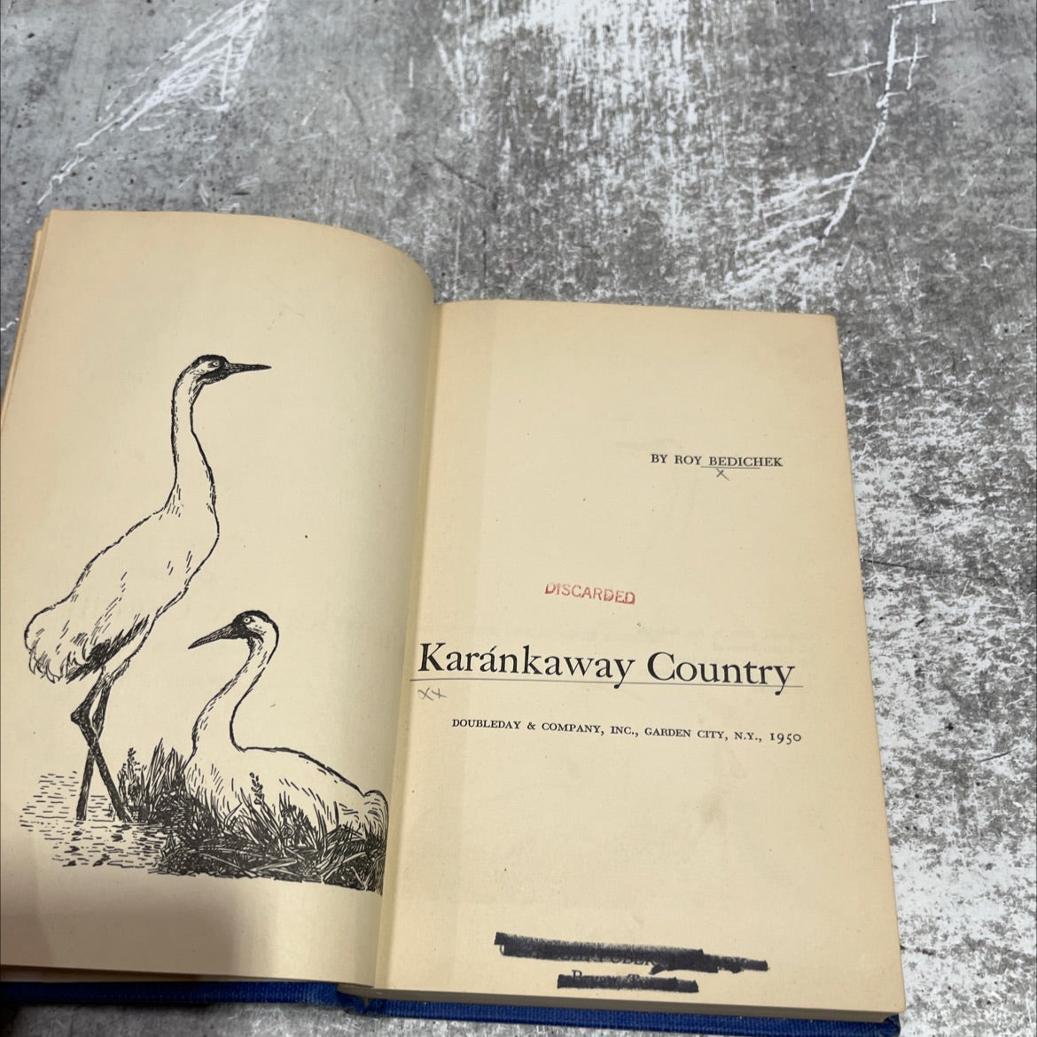 discarded book, by roy bedichek, 1950 Hardcover image 2