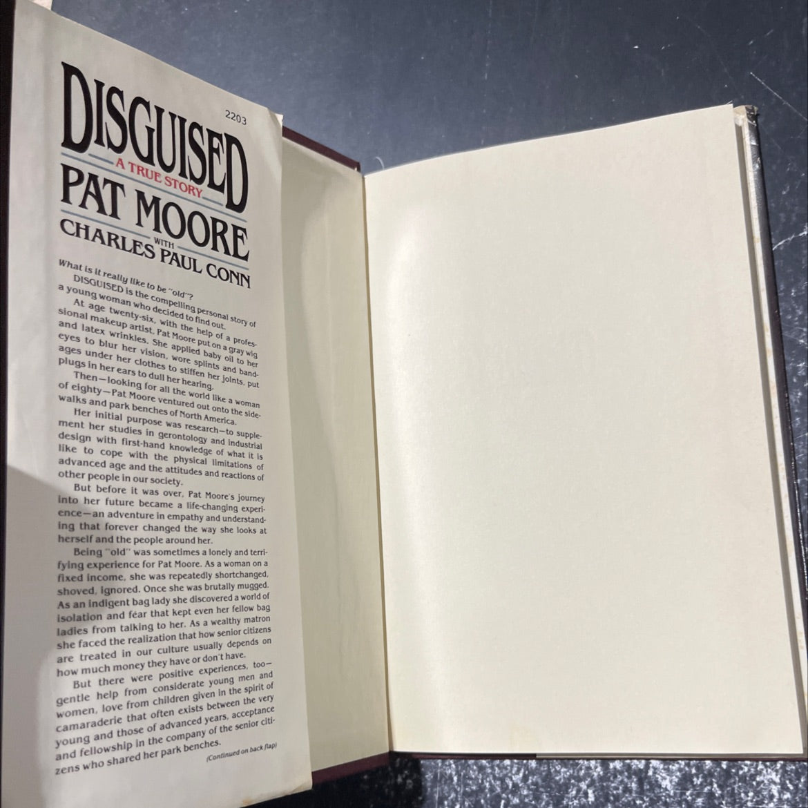 disguised! book, by pat moore, 1985 Hardcover image 4