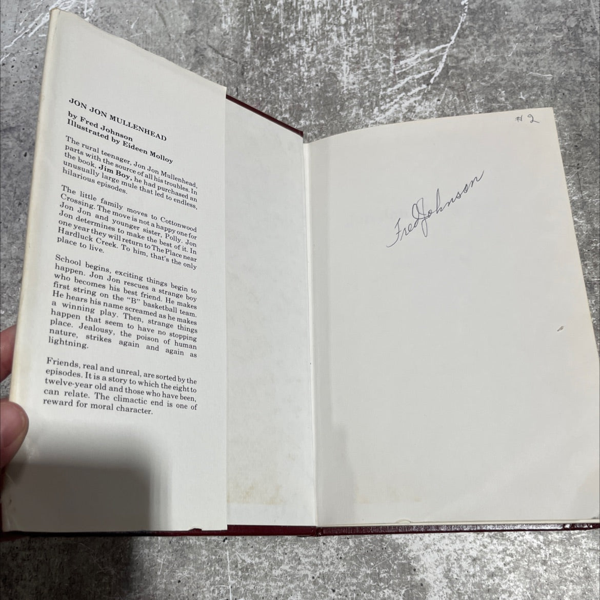 SIGNED disk banyo alatory book, by Fred Johnson, 1986 Hardcover, First Edition, Vintage image 4