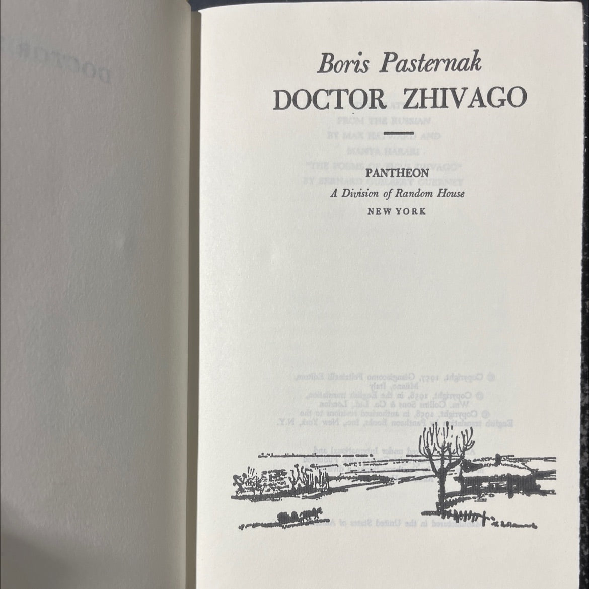 doctor zhivago book, by boris pasternak, 1958 Hardcover image 2
