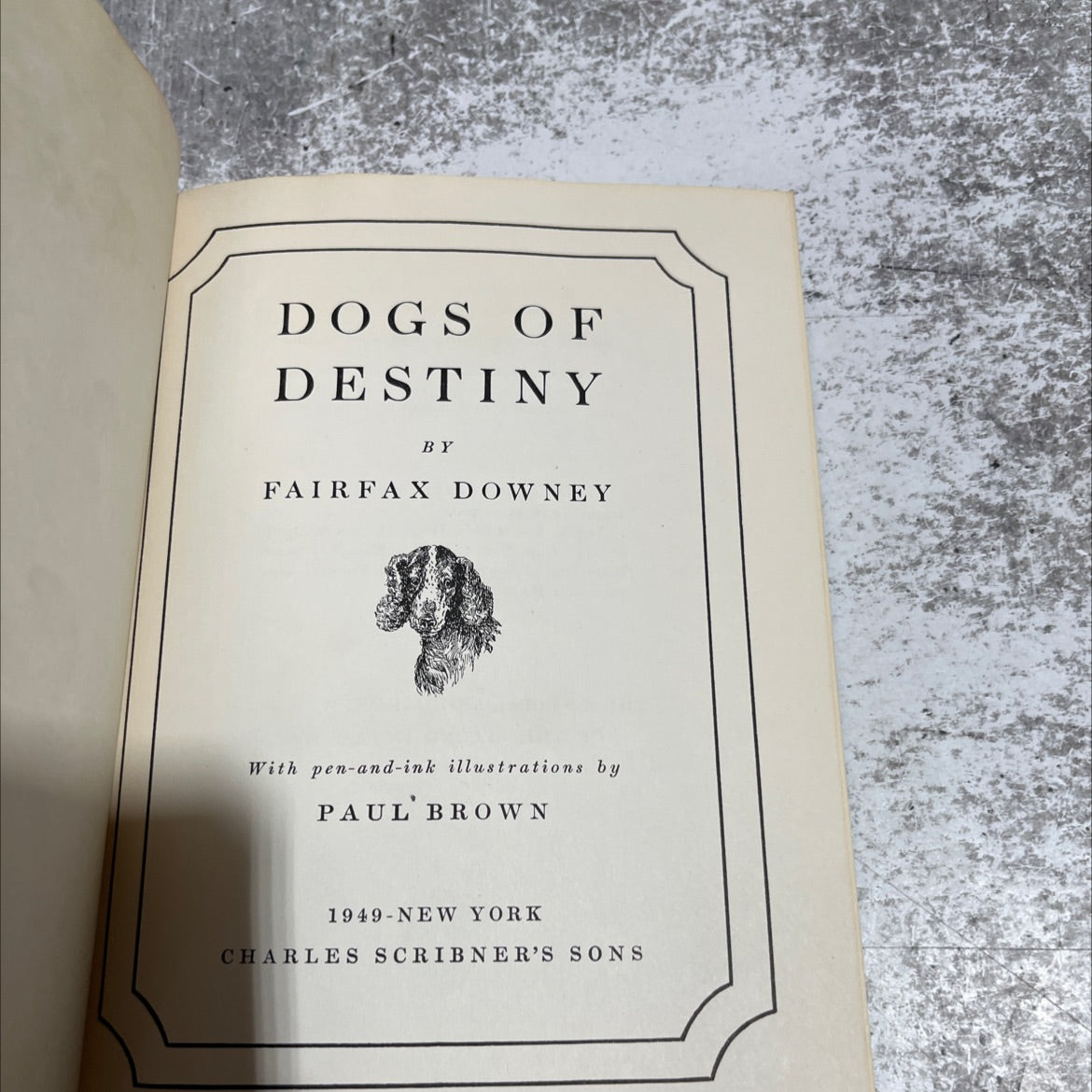 dogs of destiny book, by fairfax downey, 1949 Hardcover image 2