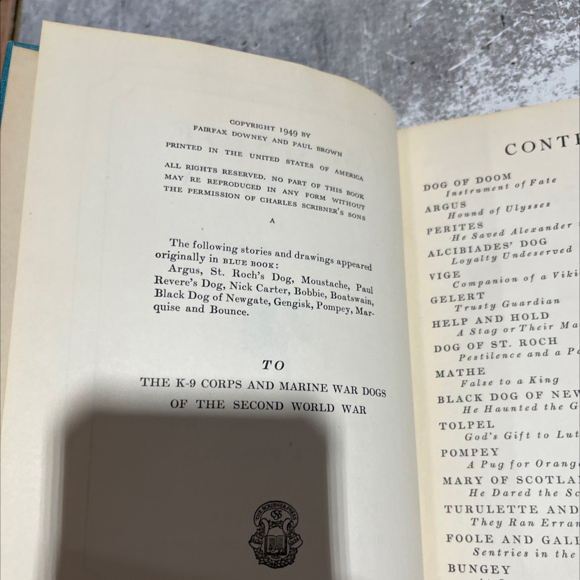 dogs of destiny book, by fairfax downey, 1949 Hardcover image 3