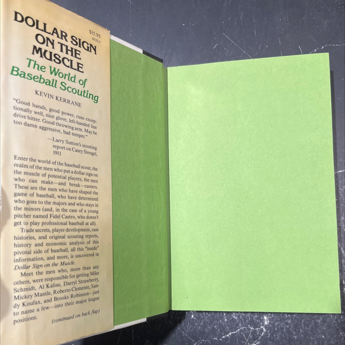 dollar sign on the muscle book, by Kevin Kerrane, 1984 Hardcover image 4