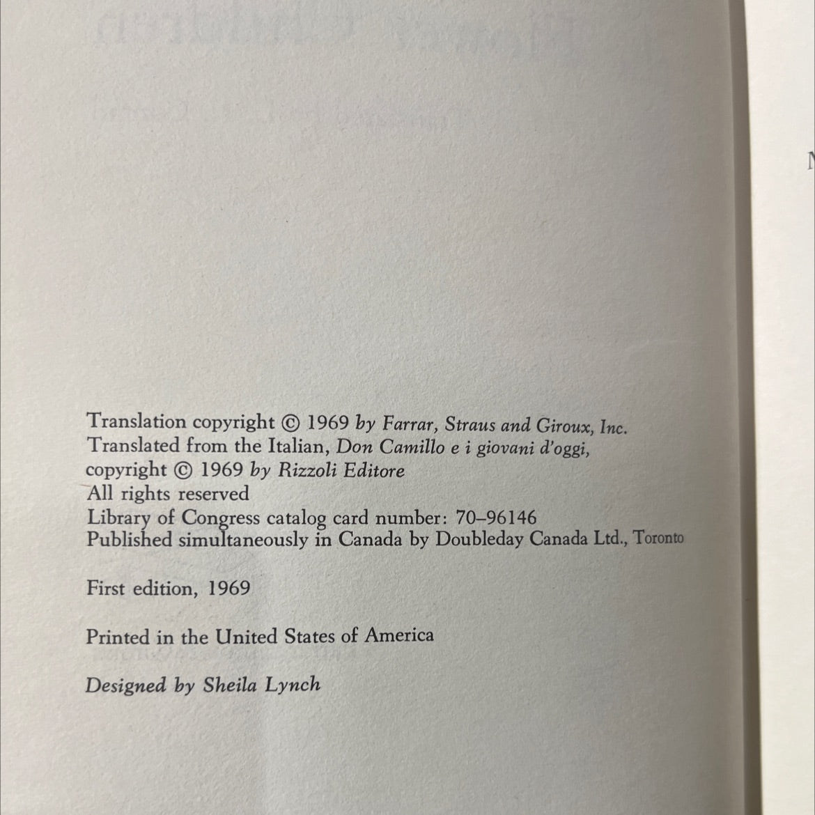 don camillo meets the flower children book, by Giovanni Guareschi, 1969 Hardcover image 3