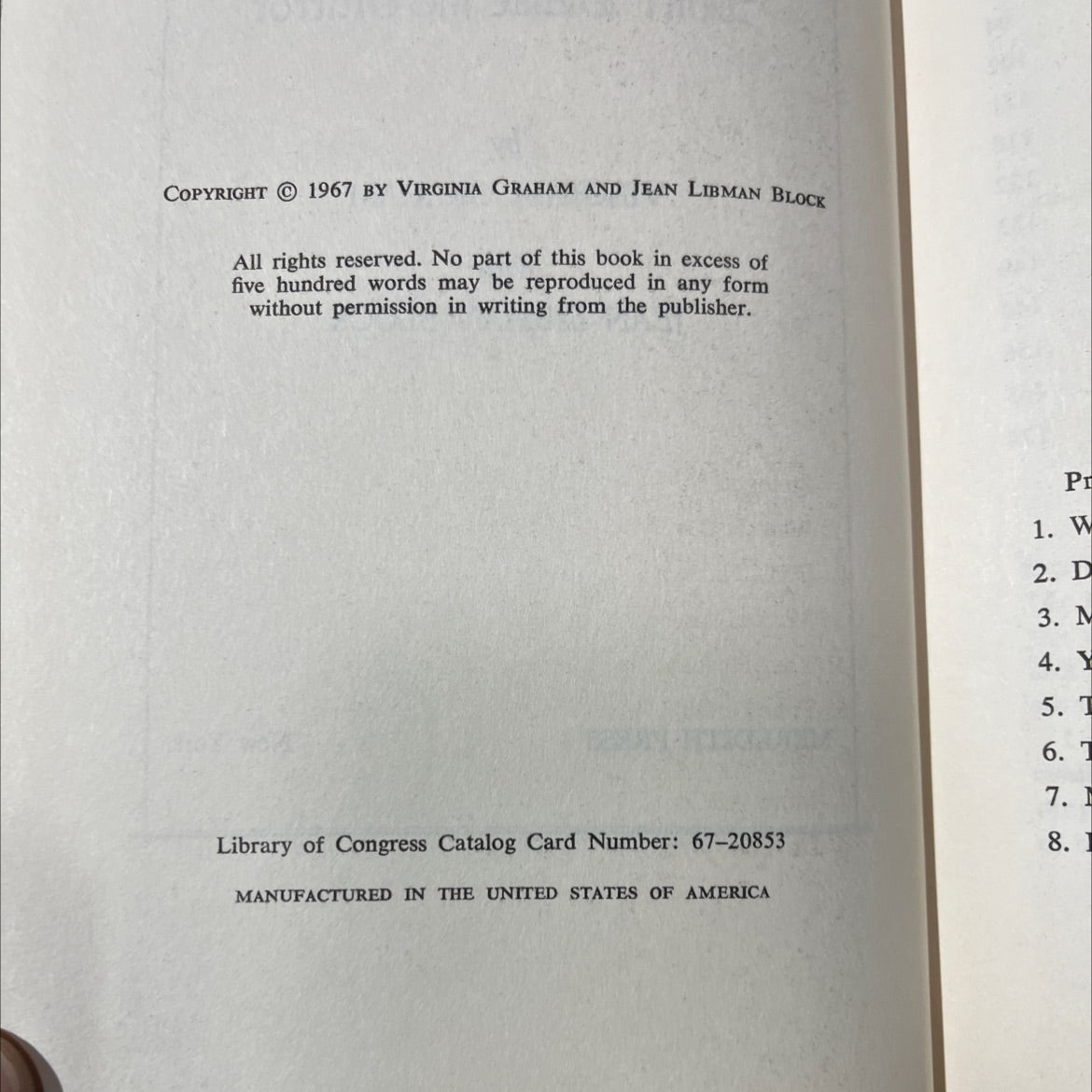don't blame the mirror book, by virginia graham with jean libman block, 1967 Hardcover image 3