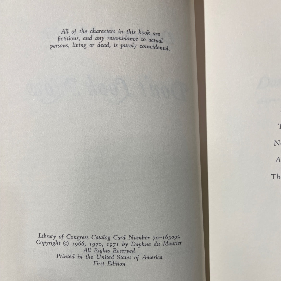 don't look now book, by daphne du maurier, 1971 Hardcover image 3