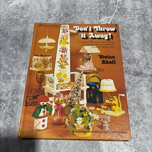 don't throw it away! book, by vivian abell, 1976 Hardcover image 1
