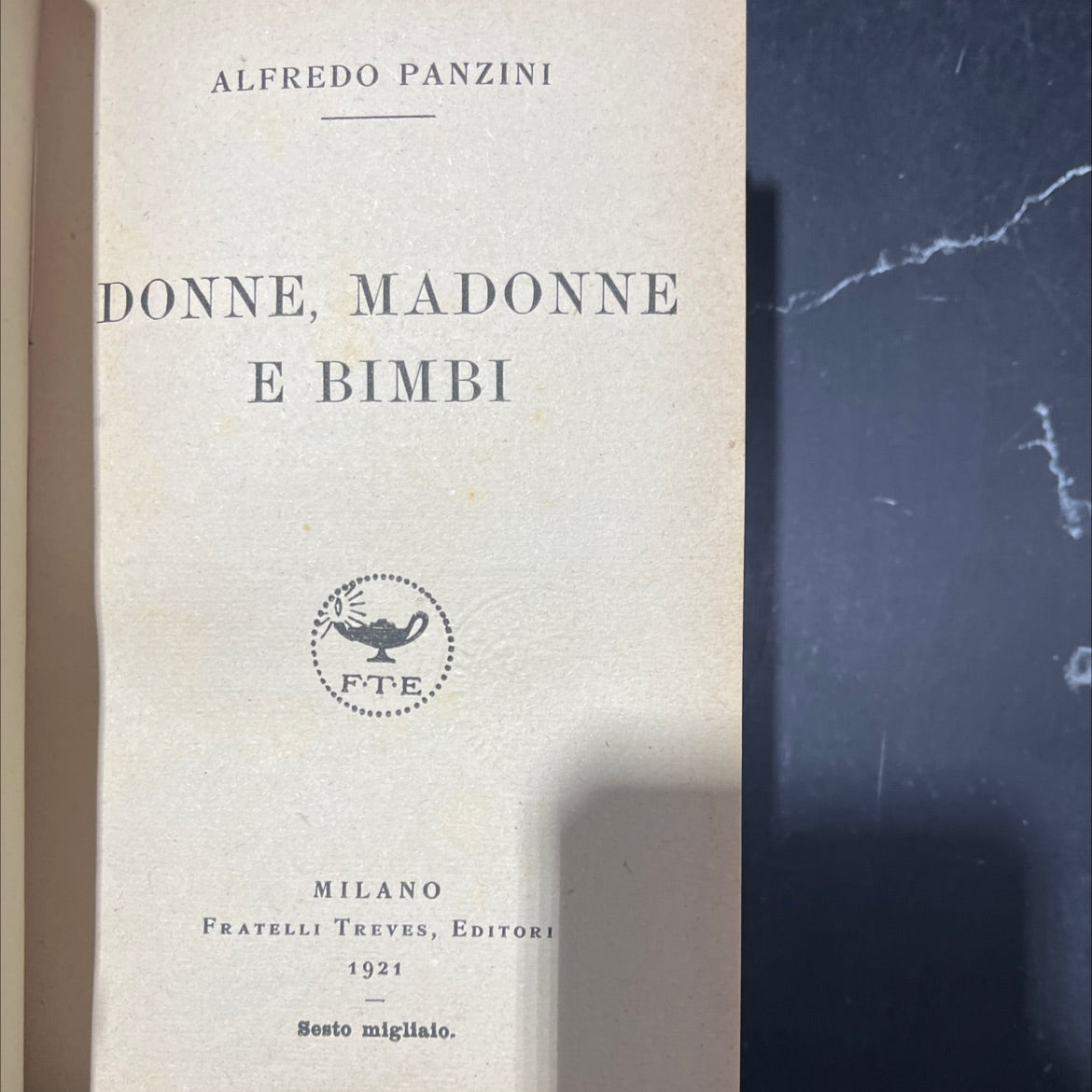 donne, madonne e bimbi book, by alfredo panzini, 1921 Hardcover image 2