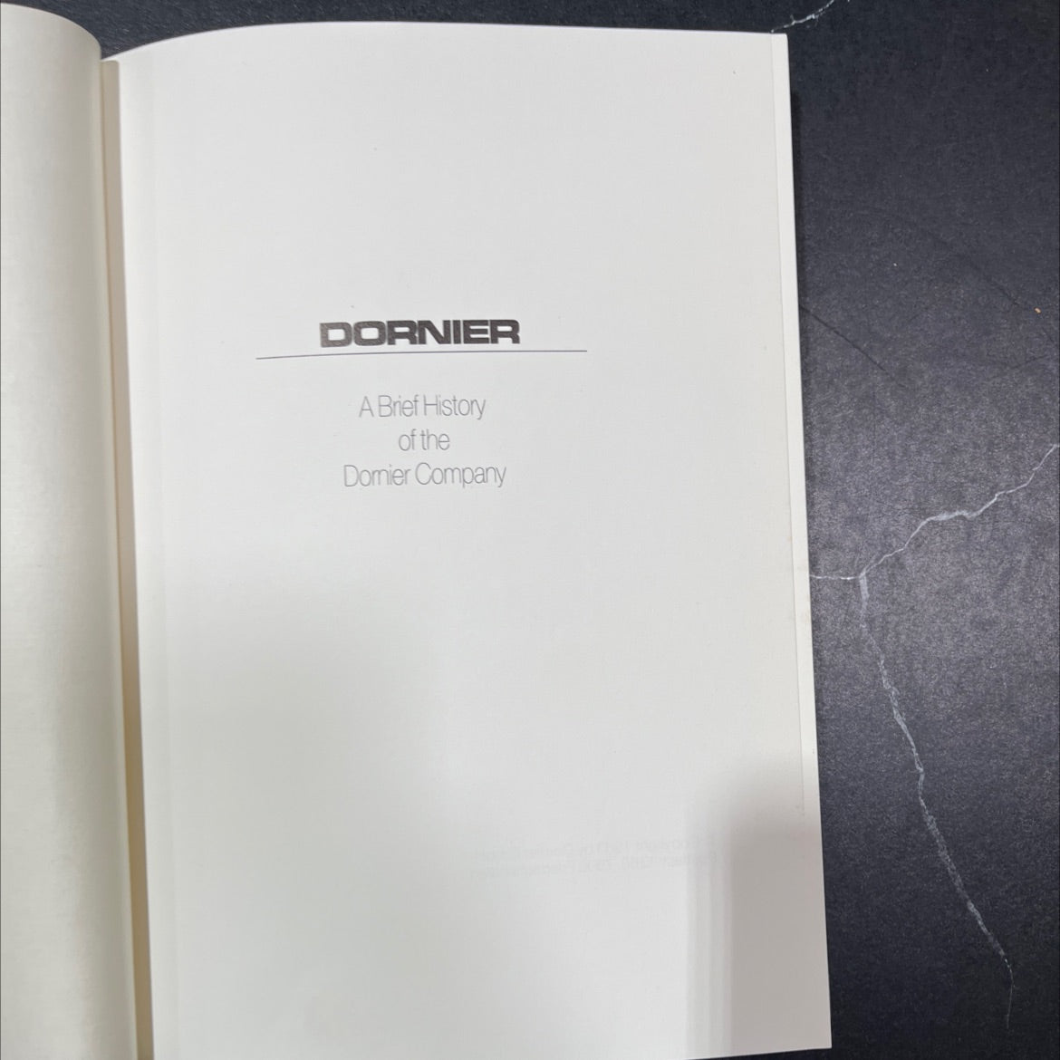dorniers a brief history of the domier company book, by unknown, 1983 Hardcover image 2