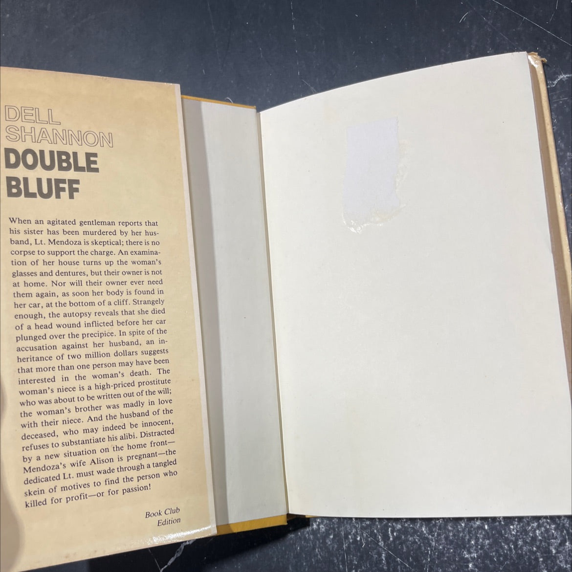 double bluff book, by dell shannon, 1963 Hardcover image 4