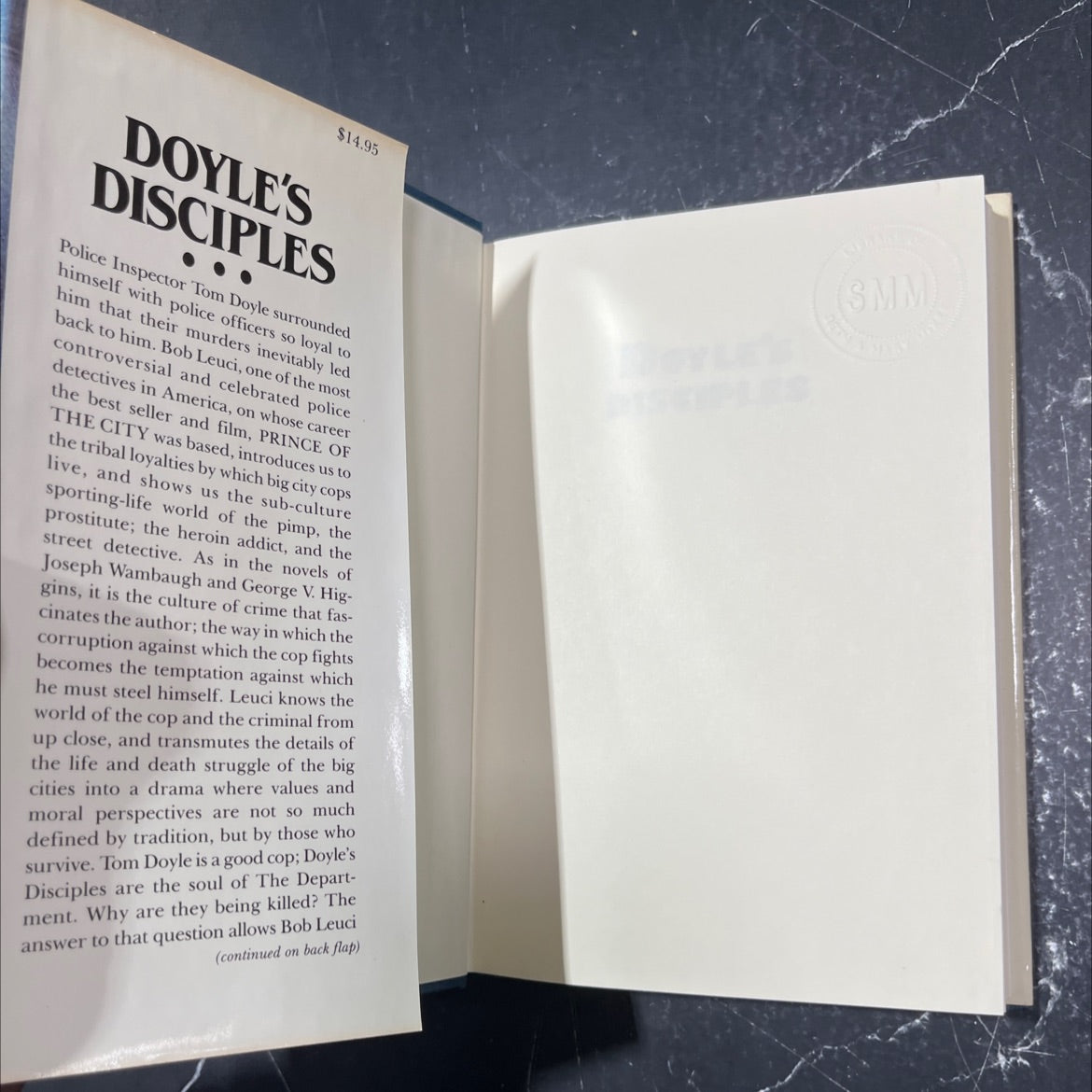 doyle's disciples book, by Bob Leuci, 1984 Hardcover image 4