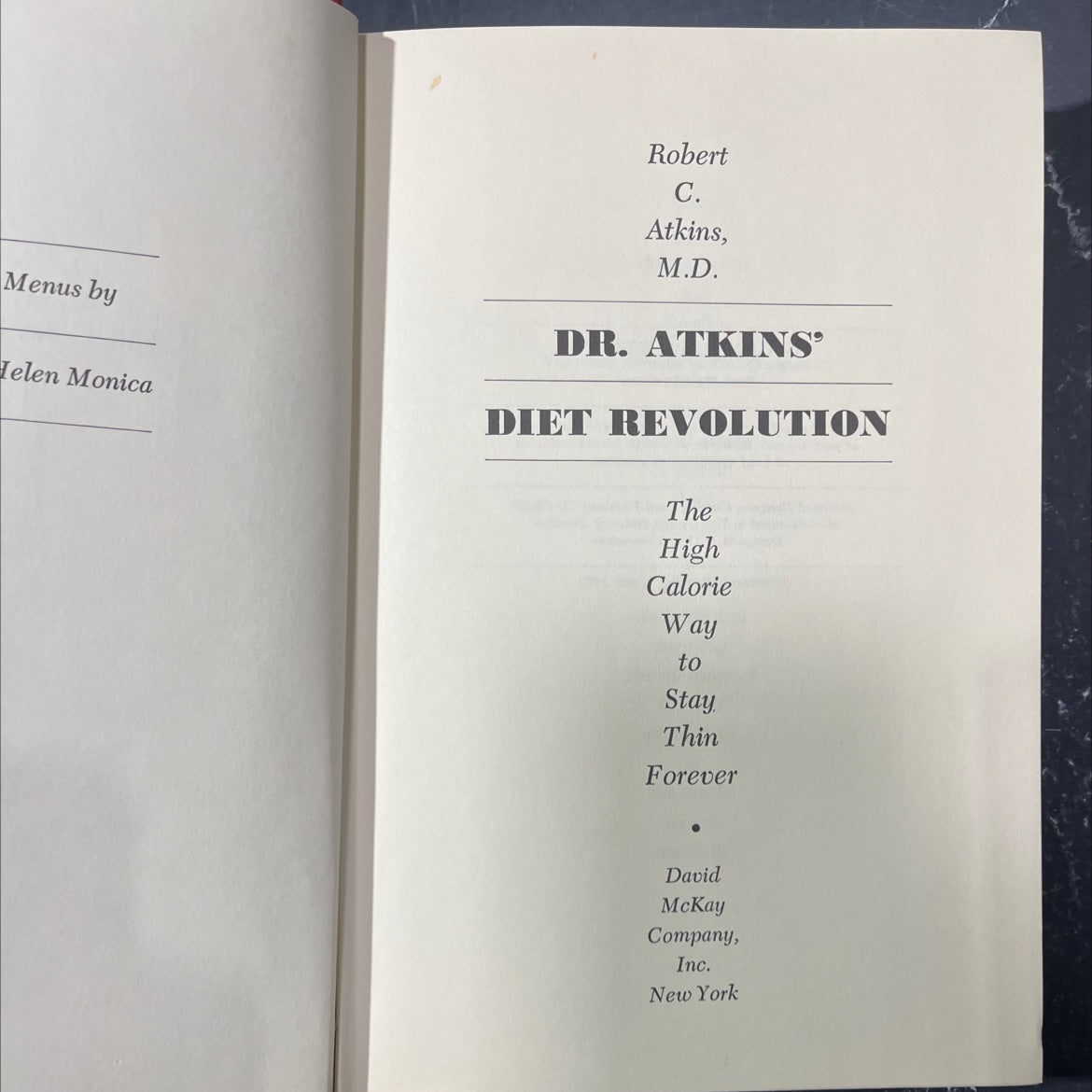 dr. atkins' diet revolution book, by robert c. atkins, m.d., 1972 Hardcover image 2