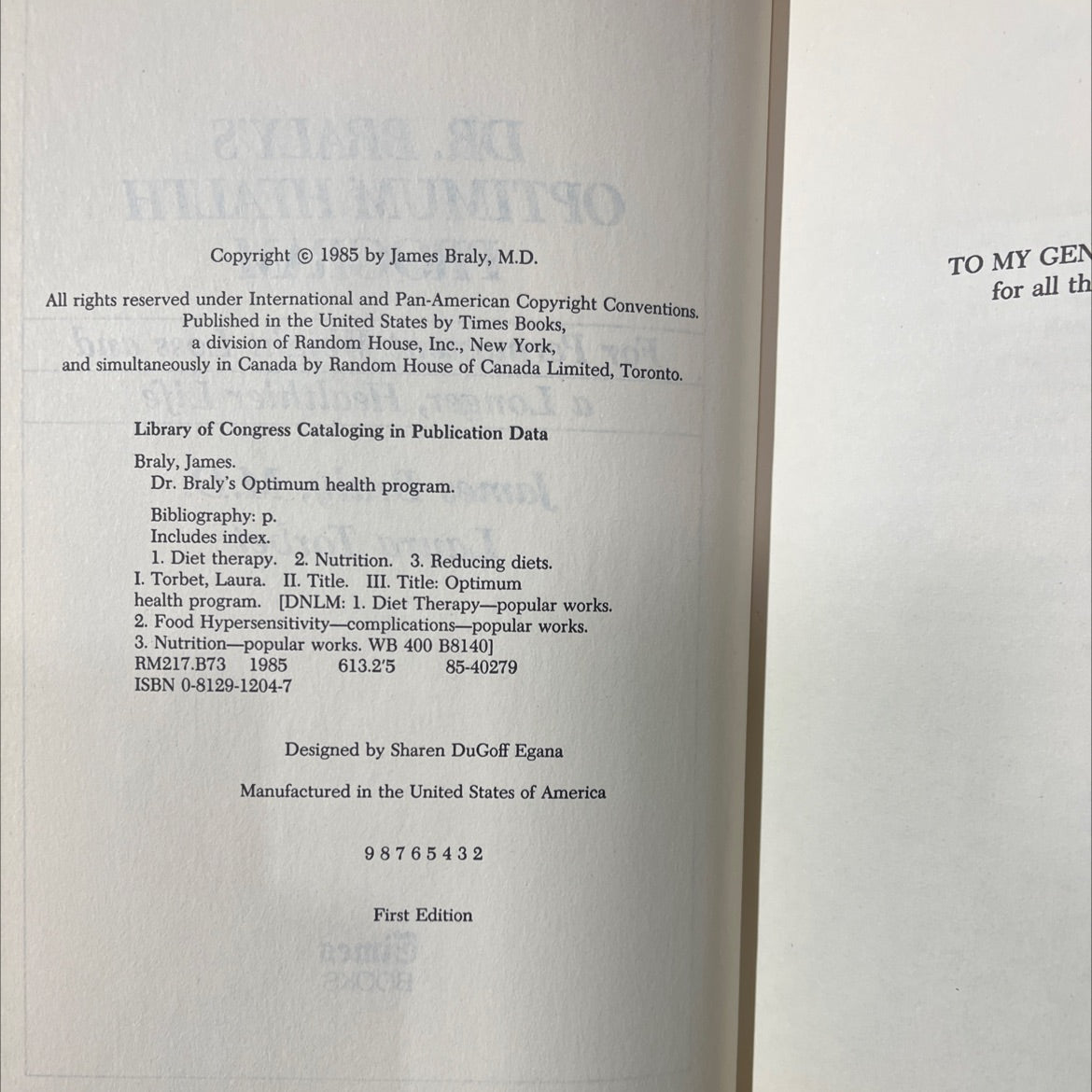 dr. braly's optimum health program for permanent weight loss and a longer, healthier life book, by james braly, m.d., image 3