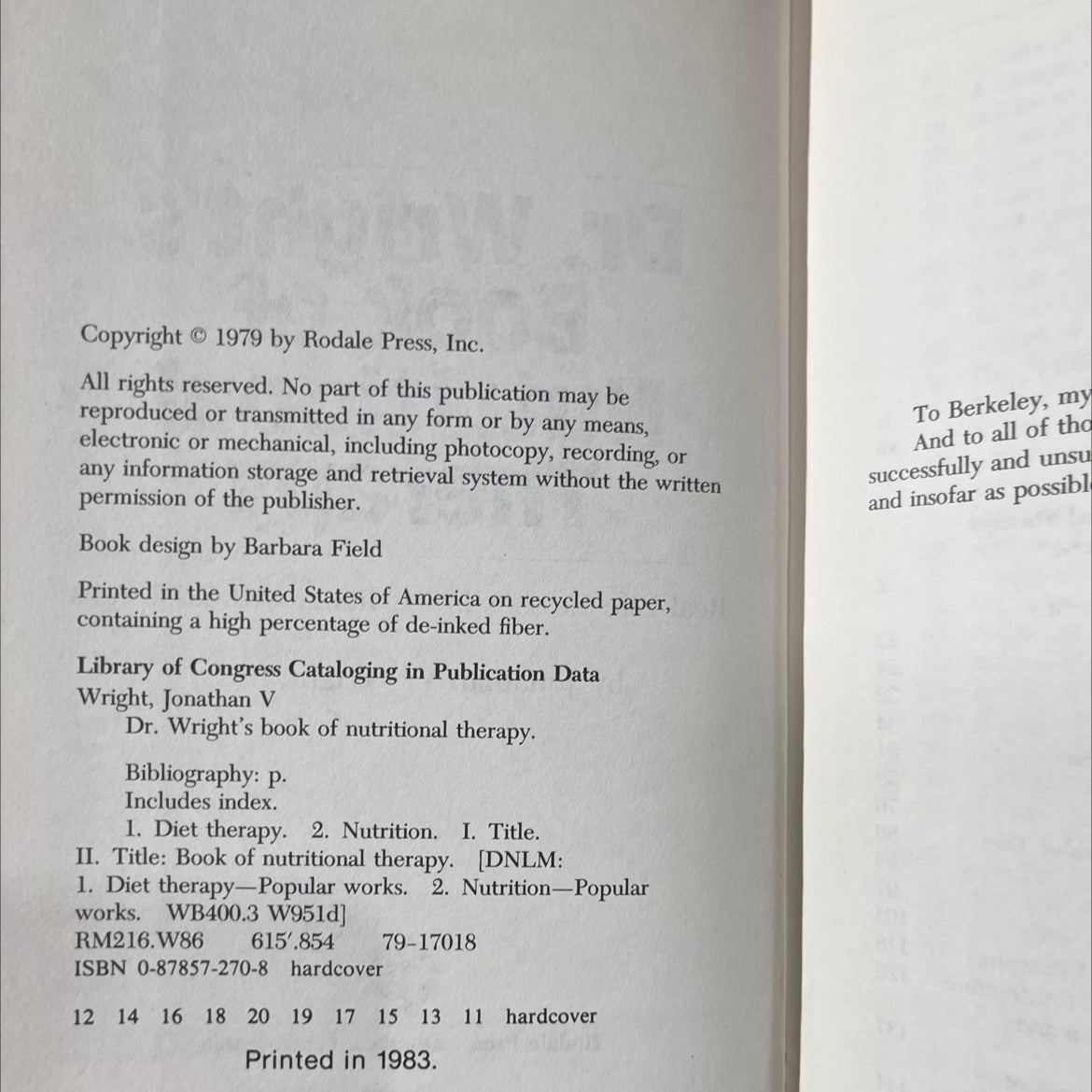 dr. wright's book of nutritional therapy real-life lessons in medicine without drugs book, by Jonathan V. Wright, M.D., image 3