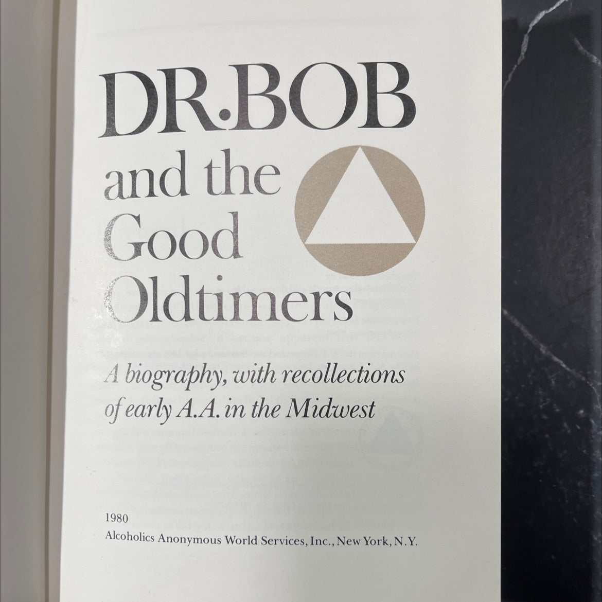 dr.bob and the good oldtimers book, by unknown, 1980 Hardcover image 2