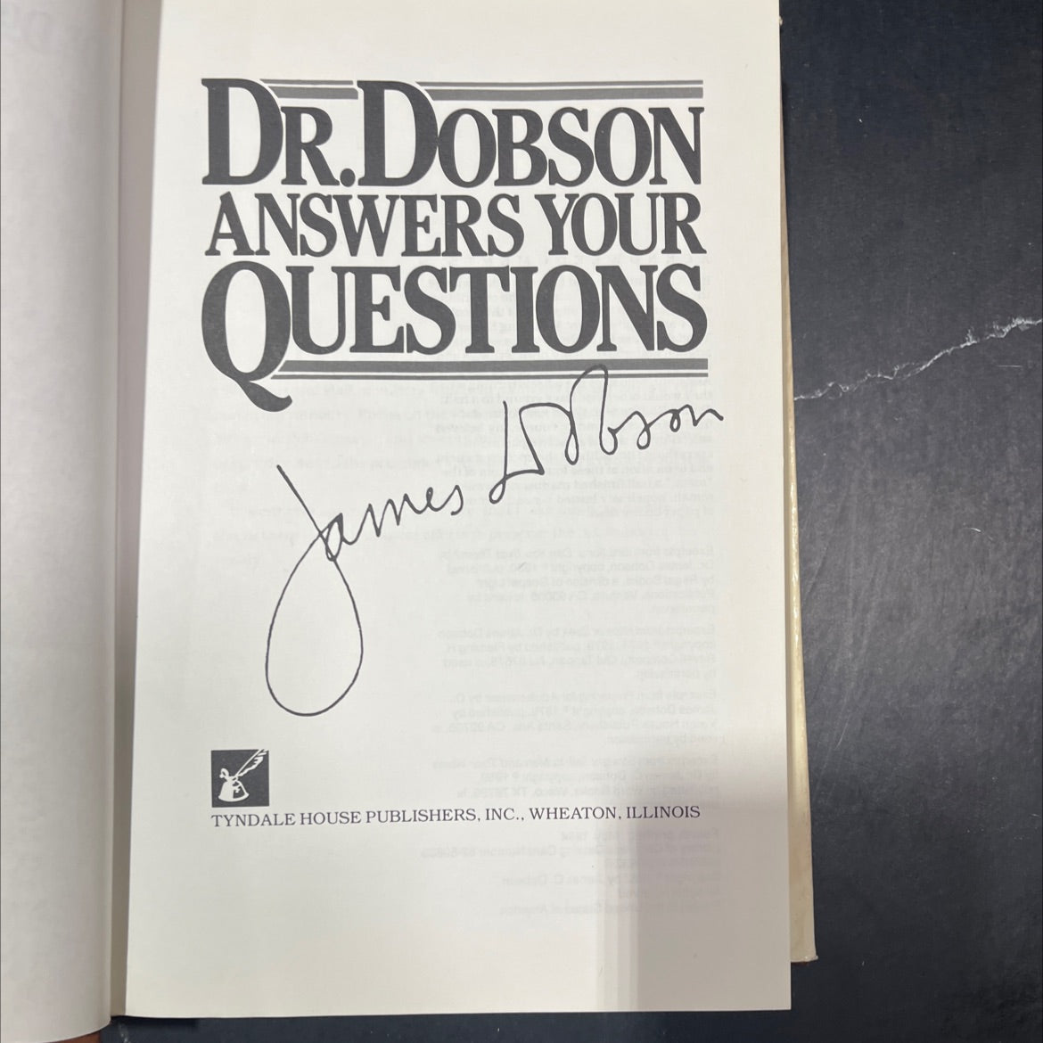 dr.dobson answers your questions book, by james dobson, 1982 Hardcover image 2
