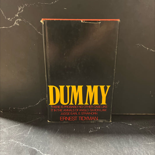 dummy book, by ernest tidyman, 1974 Hardcover image 1