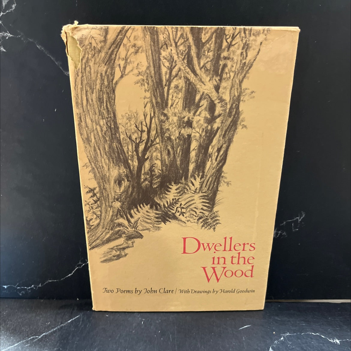dwellers in the wood two poems book, by john clare, 1967 Hardcover image 1