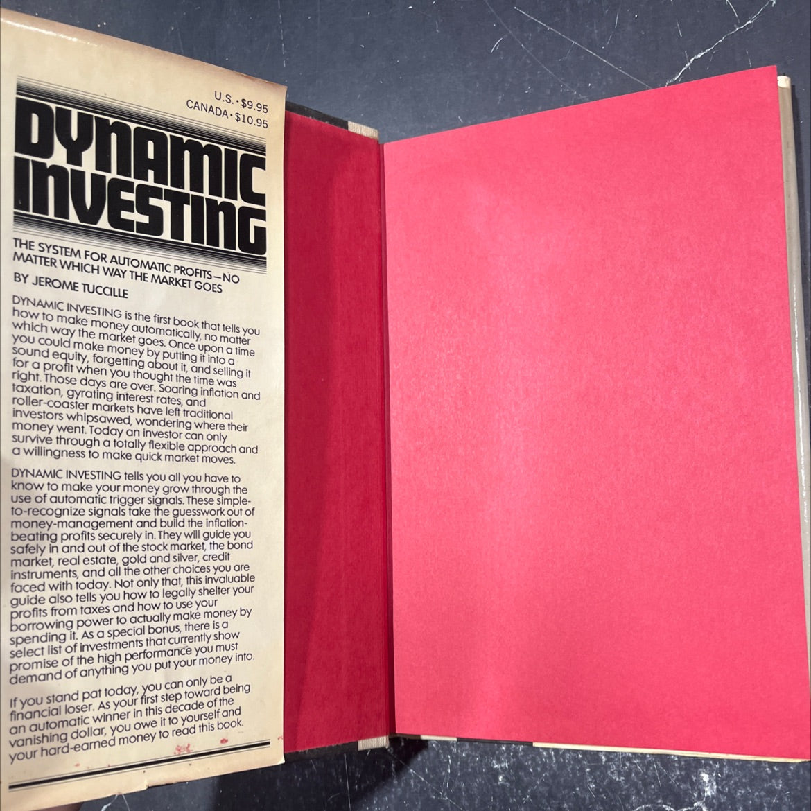 dynamic investing book, by jerome tuccille, 1981 Hardcover image 4