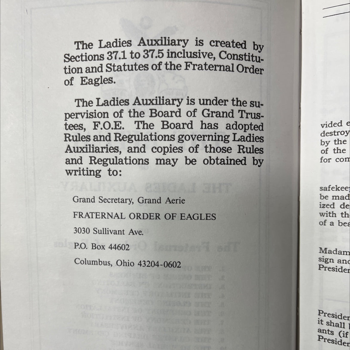 e for home auxiliary for country and for 888 the ritual of the ladies auxiliary to the local aeries of the fraternal image 3