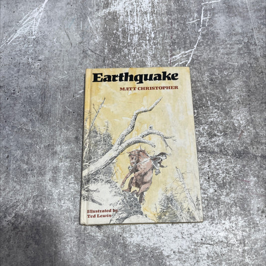 earthquake book, by matt christopher, 1975 Hardcover image 1