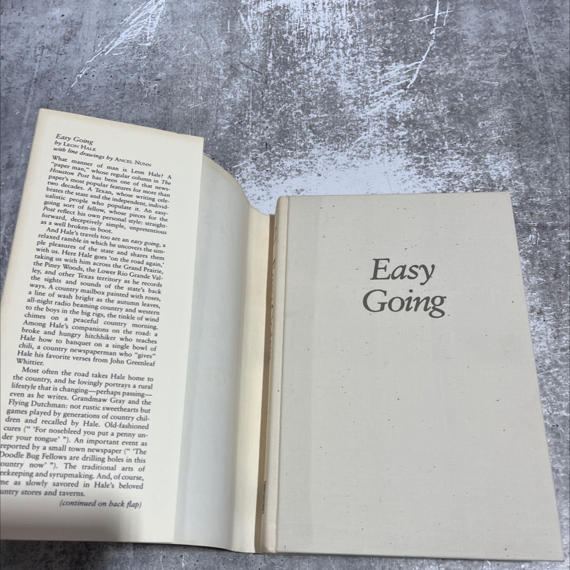 easy going book, by leon hale, 1983 Hardcover image 4