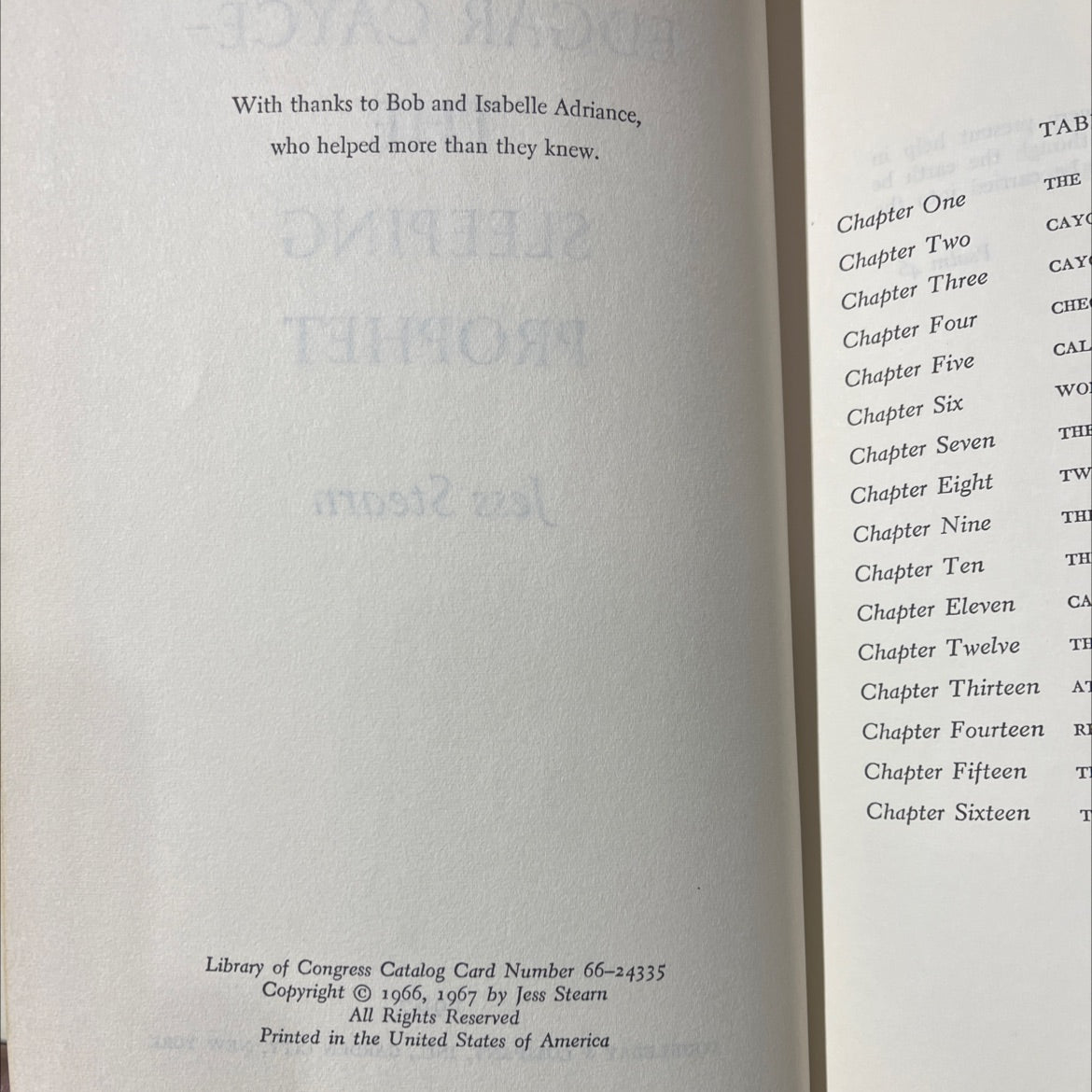 edgar cayce - the sleeping prophet book, by Jess Stearn, 1967 Hardcover image 3