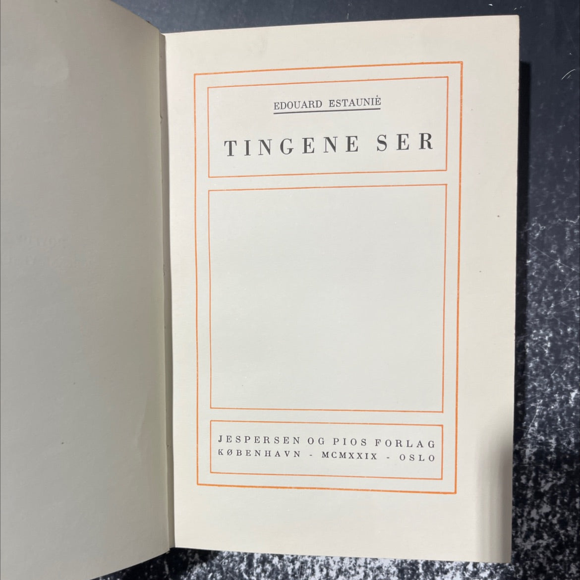 edouard estaunie tingene ser book, by edouard estaunie, 1929 Leather image 3