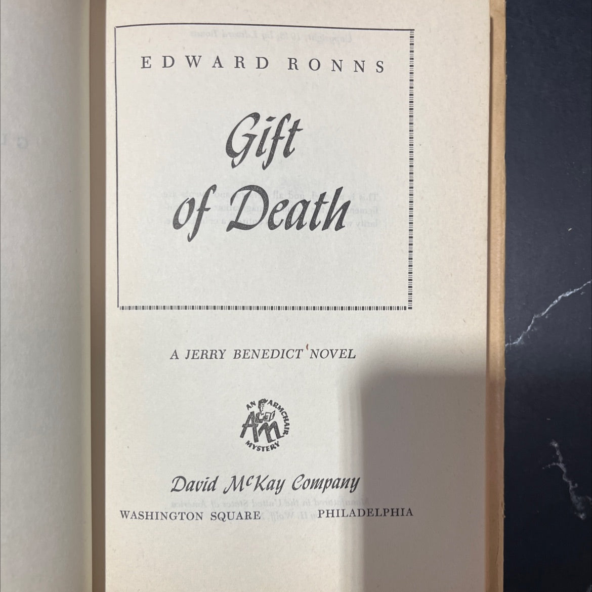 edward ronn's gift of death book, by edward ronn, 1948 Hardcover image 2