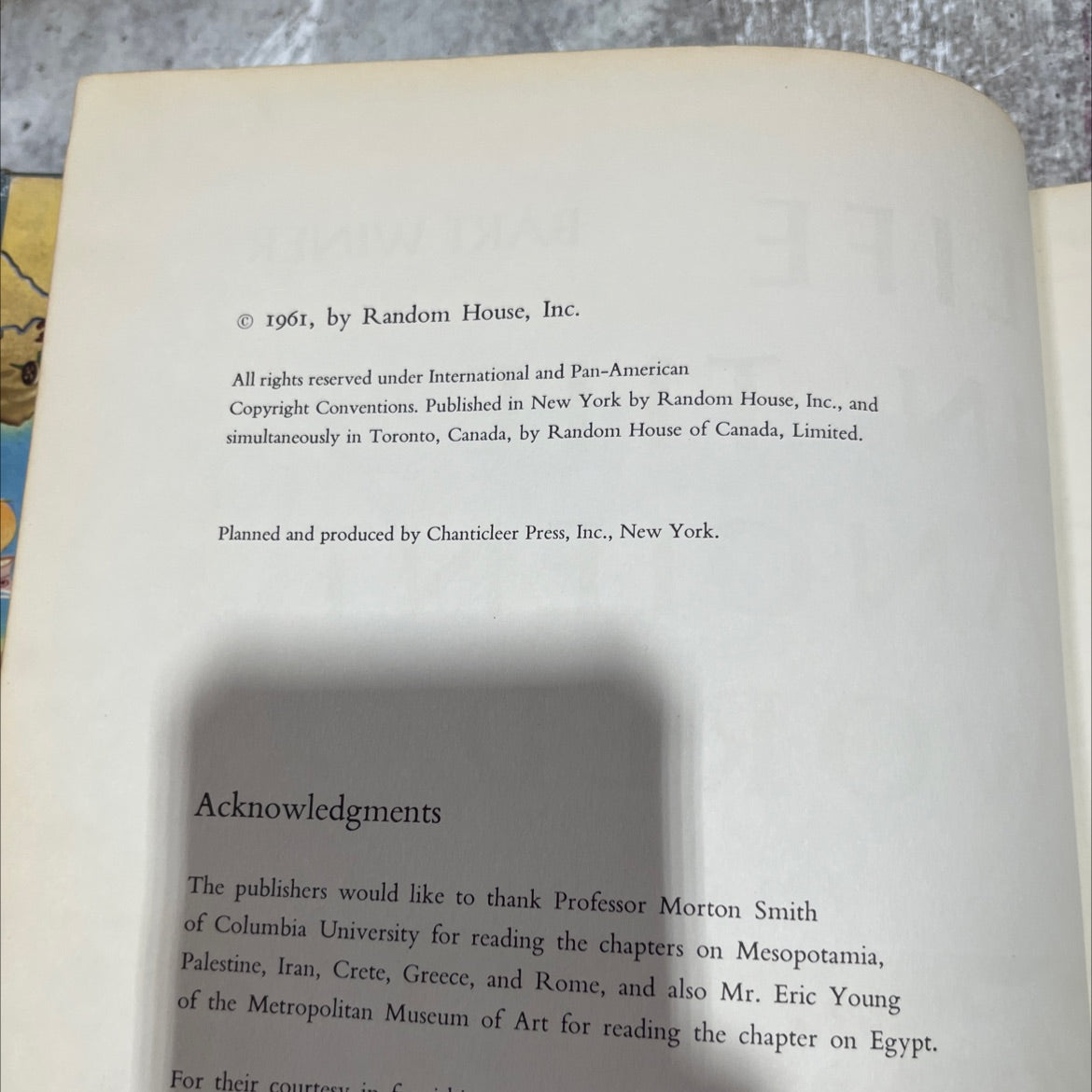 eele savage life bart winer in the ancient world book, by bart winer, 1961 Hardcover image 3